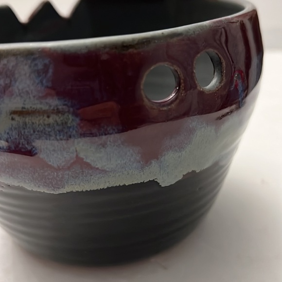 Hand Made Chopstick Pottery Bowl Beautiful Glaze - Picture 4 of 8